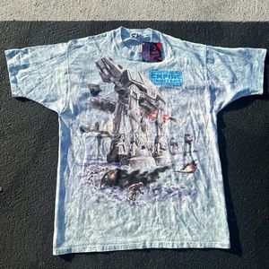 Vintage Liquid Blue Star Wars “The Empire Strikes Back” Graphic Shirt